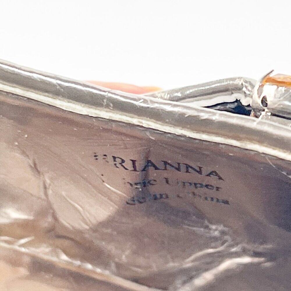 J Renee Brianna d'Orsay Silver Bronze Fabric Jeweled Stiletto Heels Shoes 7 - Picture 14 of 14